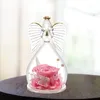 Ewige Rose im Glas mit Engel Geschenk Deko Rose Rosa Produktbild-Vorschau 6