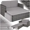 tectake® Rattan Lounge Korfu - UV-beständig, Produktbild-Vorschau 1