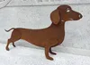 Gartenfigur Hund 3D Dackel Bodo 48x28cm Edelrost Gartendeko Produktbild-Vorschau 2