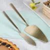Spatola e coltello per dolci, acciaio, oro, 2 pezzi. Anteprima dell’immagine prodotto 4