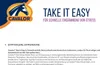 Marketing image for Cavalor Take it Easy horse supplement, featuring the brand logo and product name with descriptive text. Produktbild-Vorschau