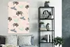 MuchoWow® Poster Zebra - Pflanzen - Rosa 80x120 cm - Produktbild-Vorschau 4