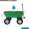 Carrello da giardino Wiltec con funzione di ribaltamento Anteprima dell’immagine prodotto 7