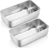Edelstahl Kastenform 2er-Set Brotbackform 23,5cm x 12,6cm x Produktbild-Vorschau 1