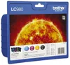 Brother LC980VALBP - 4 balení - černá, žlutá, azurová, Náhled obrázku produktu 1