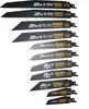 A collection of DeWALT reciprocating saw blades arranged in a staggered vertical line against a white background. Anteprima dell’immagine prodotto