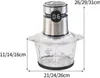 Zimilo 3L Glas-Fleischwolf mit Touchscreen, 500W Produktbild-Vorschau 6