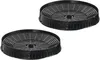 Two black circular charcoal filters are shown against a white background. Náhled obrázku produktu