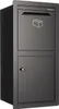 A dark gray built-in parcel box with a package icon and a lock. Náhled obrázku produktu