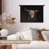 MuchoWow® Wandteppich Wandbehang Löwe - Schottisches Produktbild-Vorschau 2