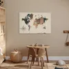 MuchoWow® Poster Weltkarte - Holzbrett - Windrose 90x60 cm Produktbild-Vorschau 6