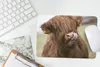 MuchoWow® Mauspad Mousepad Schottischer Highlander - Braun Produktbild-Vorschau 5