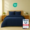 Komfortec Premium Bettwäsche 200x200 cm Bettbezug + 40x80 Produktbild-Vorschau 1