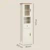 VASAGLE Badezimmerschrank im Landhausstil, Badschrank Produktbild-Vorschau 8