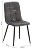 Homestyle4u 2761, Essgruppe mit 2 Stühlen Weiß Holz Eiche Produktbild-Vorschau 3