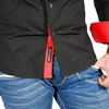 Reslad Herren Langarm Hemd Alabama RS-7050 Schwarz-Rot M Produktbild-Vorschau 6