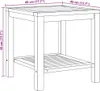 Table basse marron 45 X 45 X 45 Cm Teck massif Lumarko ! Voir les images du produit 7