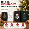 12 bolsas de regalo extra grandes para Navidad: Grandes Vista previa de la imagen del producto 8
