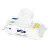 A pack of disinfectant wipes with one wipe pulled out. Náhľad obrázku produktu