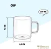 Wilmax Tee- und Kaffeegläser mit Henkel | 6er Set | 200 ml Produktbild-Vorschau 3