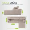 Juskys Sofa Coredo - Taupe, moderne Couch aus Cord mit Produktbild-Vorschau 7