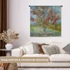 MuchoWow® Wandteppich Wandbehang Der rosa Pfirsichbaum - Produktbild-Vorschau 2