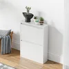 Schuhkipper 'Sokndal' mit 2 Klappen Metall 71 x 50 x 15 cm Produktbild-Vorschau 3