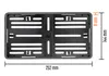 Kennzeichenhalter 240 x 130 Carbon Optik Leichtkraftrad Produktbild-Vorschau 4