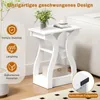 Lot de 2 tables d'appoint COSTWAY, table basse à 3 niveaux Voir les images du produit 5