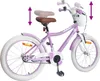 vidaXL Kinderfahrrad 18 Zoll für 5-7 Jahre alt Lila Produktbild-Vorschau 6