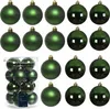 16er-Set Christbaumkugeln Grün Glas 8cm, Matt & Glänzend, Produktbild-Vorschau 2