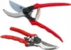 Two red-handled garden shears are shown against a white background. Podgląd zdjęcia produktu