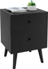 COSTWAY Table de nuit avec 2 tiroirs, table d'appoint en Voir les images du produit 1