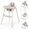 COSTWAY Hoogstoel voor baby's, kinderstoel met 2 Productafbeelding-voorbeeld 1