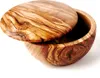 Dose mit Deckel aus Olivenholz 10 cm Produktbild-Vorschau 1
