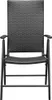 vidaXL Klappstühle, 4 Stück, Polyrattan, Schwarz Produktbild-Vorschau 2
