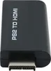 A close-up, studio shot of a black PS2 to HDMI adapter. The adapter is oriented diagonally, with the HDMI connector facing the viewer. The text "PS2 TO HDMI" is printed vertically on the side of the adapter. Náhľad obrázku produktu