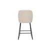 Miliboo - Barhocker beiger Stoff mit Samteffekt H65 cm Produktbild-Vorschau 6