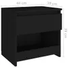 vidaXL Nočné stolíky 2 ks čierne 40x30x39 cm materiál na Náhľad obrázku produktu 9