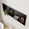 SONNI piatto doccia 90x30x10cm nero mensola da incasso per Anteprima dell’immagine prodotto 3