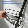 Teleskop-Duschregal ohne Bohren, Eckablagen mit Haken, Produktbild-Vorschau 3