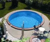 Stahlwandpool rund Exklusiv 400x120 cm, Stahl 0,6 mm weiß, Produktbild-Vorschau 7