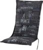 Auflage Hochlehner Florence 0575 anthrazit Schrift 120x50x8 Produktbild-Vorschau 1