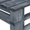 vidaXL Vonkajšia lavička Palettes Holz Grau Náhľad obrázku produktu 3