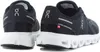 A pair of black and white running shoes shown from the back. Anteprima dell’immagine prodotto
