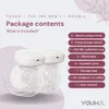 YOUHA 2 sady Prenosná prsná pumpa Bez rúk Elektrická Náhľad obrázku produktu 3