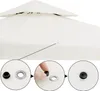 Close-up of a white gazebo canopy with a demonstration of how to attach a grommet. Anteprima dell’immagine prodotto