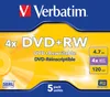 Verbatim DataLifePlus - 5 x DVD+RW - 4.7 GB 4x - Jewel Case Voir les images du produit 3