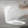 LuxeBath bezrantowa toaleta wisząca, długa 54 cm, biała, Podgląd zdjęcia produktu 4