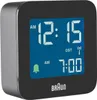 BRAUN Rádiom riadený budík digitálny 5,7x5,7x2cm čierny Náhľad obrázku produktu 1